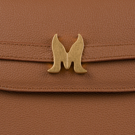 Чанта за рамо за жени 033g златисто кафяво