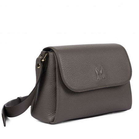 Дамска чанта за рамо 040g в сив цвят