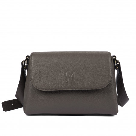 Дамска чанта за рамо 040g в сив цвят