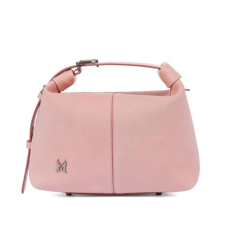 Чанта дамска за ръка 037-1g 01 велур baby pink